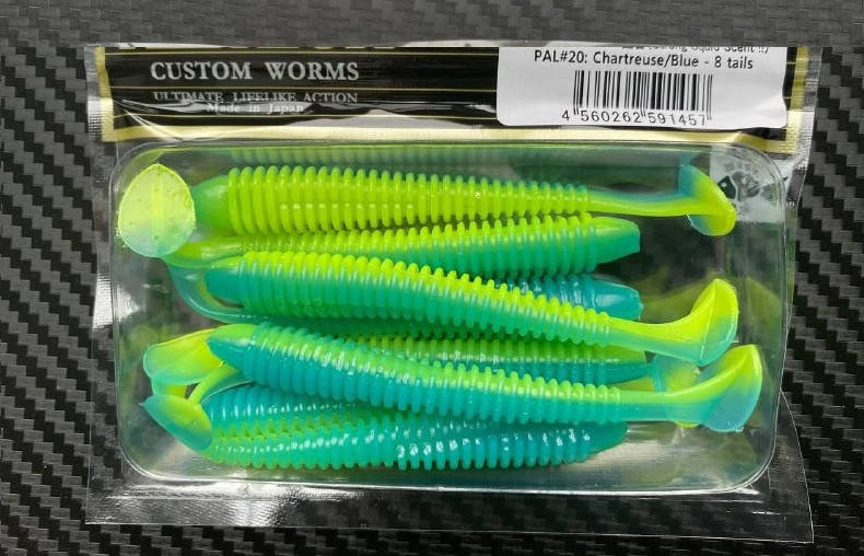 

Силиконовая приманка Силикон Swing Impact 3.5" (8шт в уп.) Pal#20: Chartreuse/blue