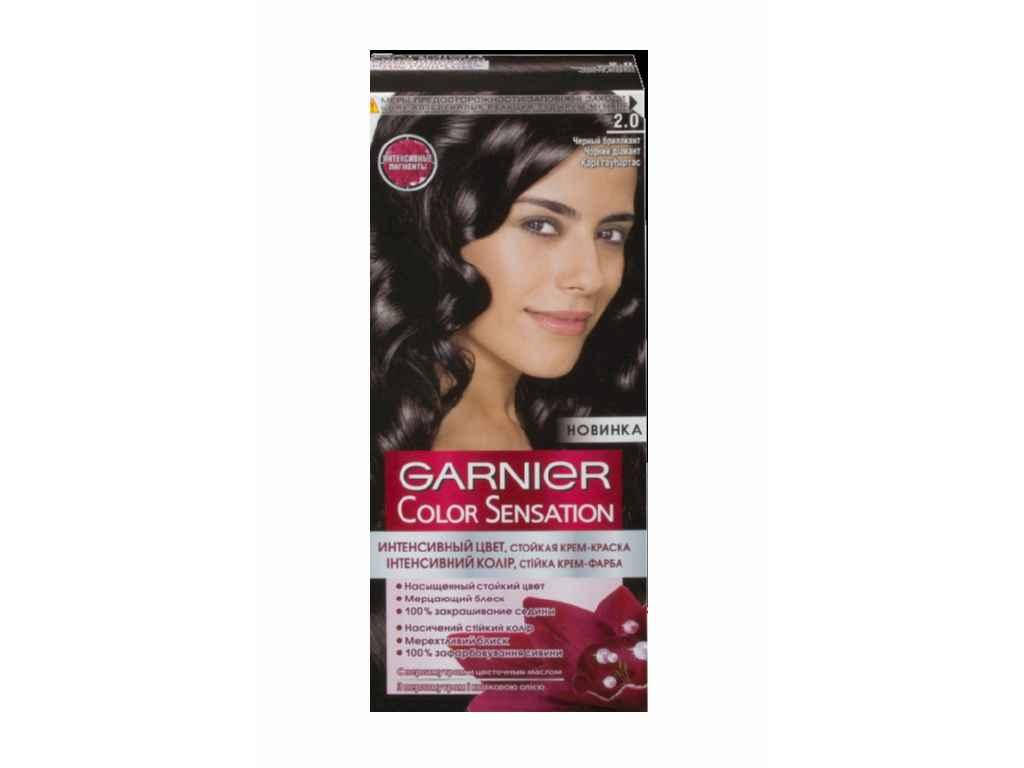 

Крем-фарба стійка Чорний діамант Color Sensation (тон 2.0) ТМ GARNIER