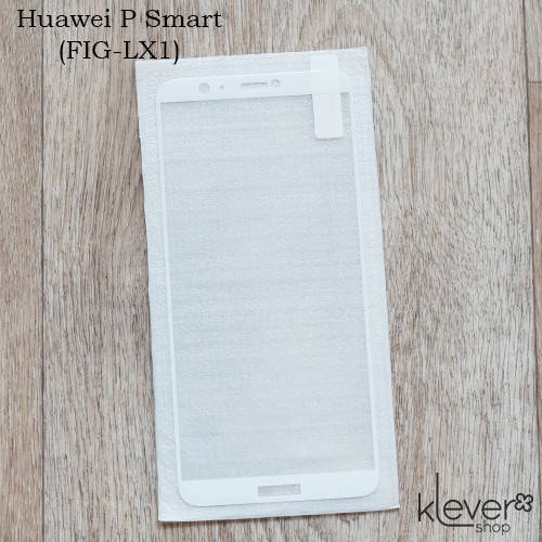 

Защитное стекло для Huawei P Smart (FIG-LX1), Full Cover, White silk, Белый