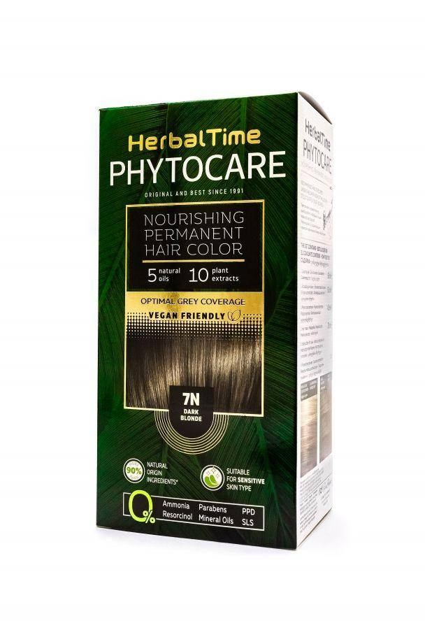 

7N Темно-русый Стойкая питательная краска для волос Herbal Time PHYTOCARE