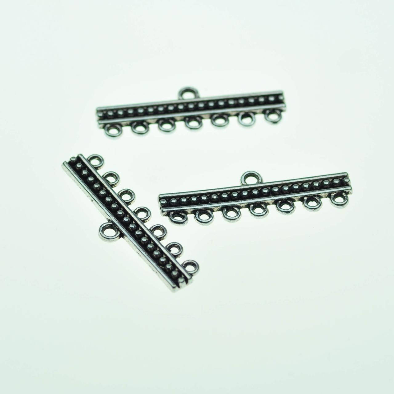 

Розділювач срібний 7 ниток. Фурнітура для намиста, 1, Срібний