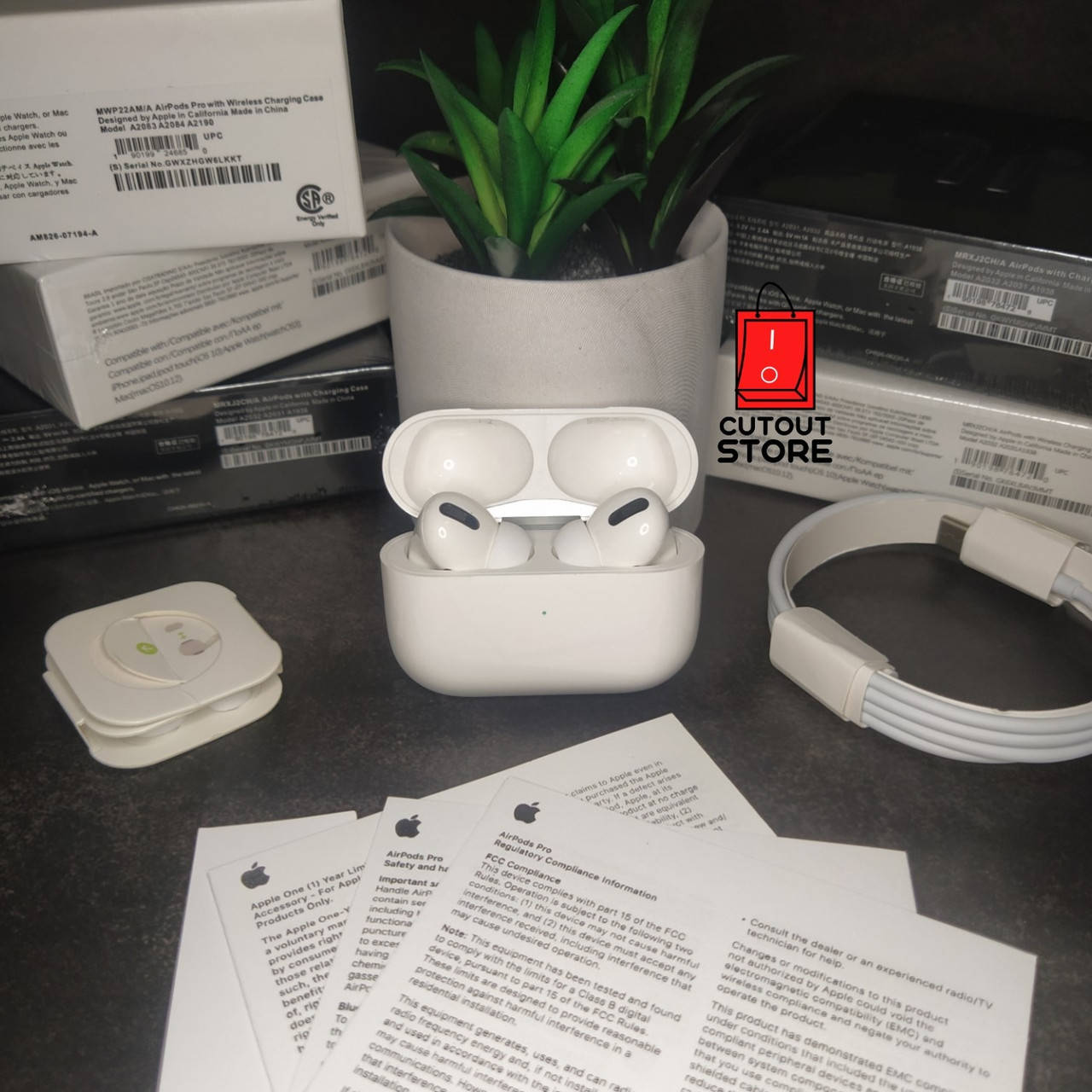 

AirPods PRO. 1:1. Lux Version. Беспроводные наушники., Белый