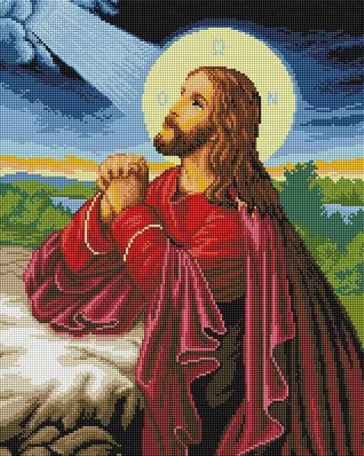 

Алмазна мозаїка "Ісус на Оливковій горі " 40х50 см