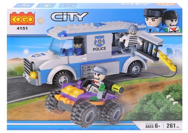 

Конструктор Cogo City Полиция 261 деталь 4151