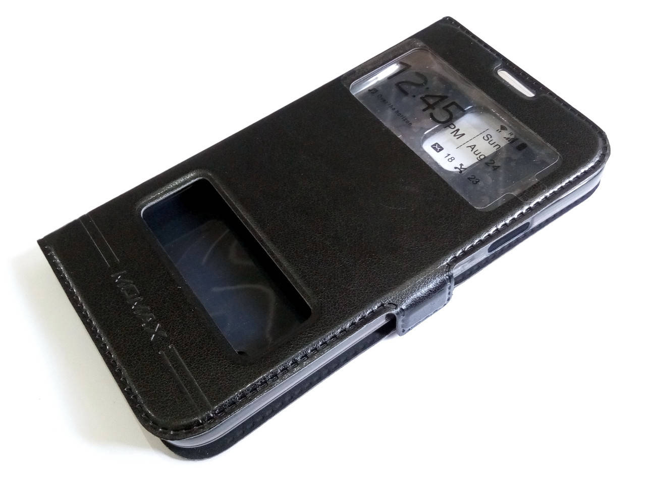 

Чехол книжка с окошками momax для Samsung Galaxy S5 g900 черный