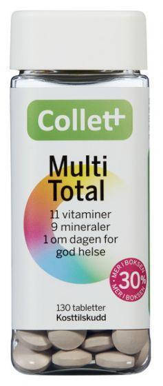 

Мультивитаминный комплекс для всей семьи Collet+ Multi Total, 130 шт, Норвегия ОПТ и розница