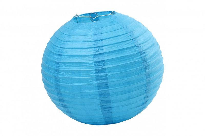 

Подвесной шар фонарик плиссе 40см- Бирюзово-голубой