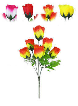 

Искусственные цветы Букет розы "Хмельницкий Новый", 6 голов, 390мм, Разные цвета