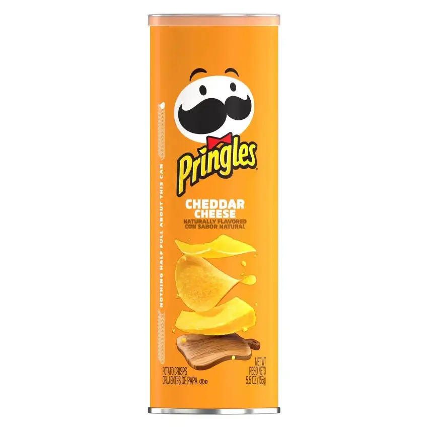 

Чипсы Pringles cheddar cheese (Примятая упаковка)