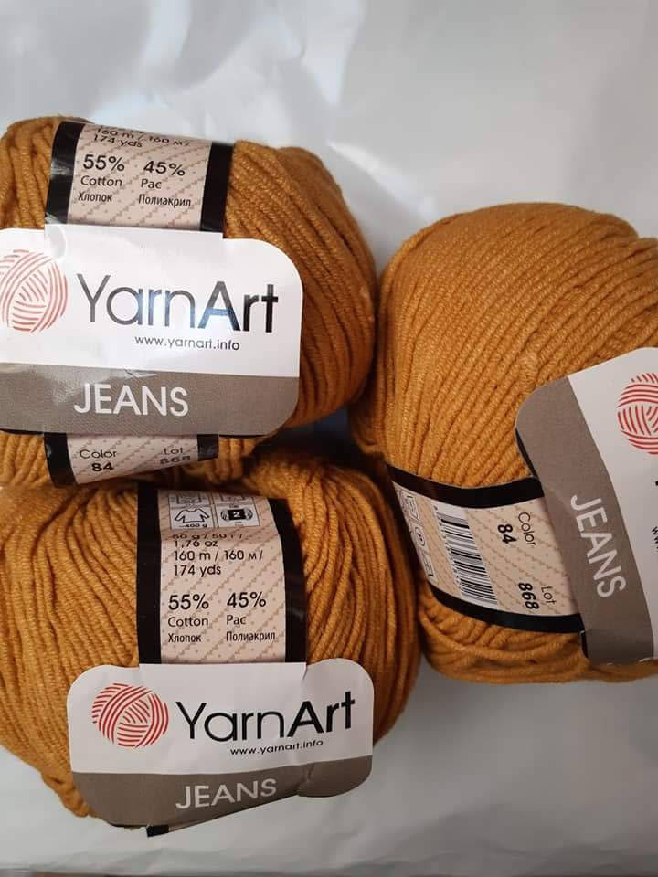 

YarnArt Jeans - 84 горчица