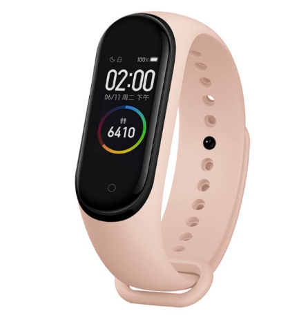 

Силиконовый ремешок на фитнес трекер Xiaomi mi band 4 / Xiaomi mi band 3 Цвет Телесный (светло-розовый)