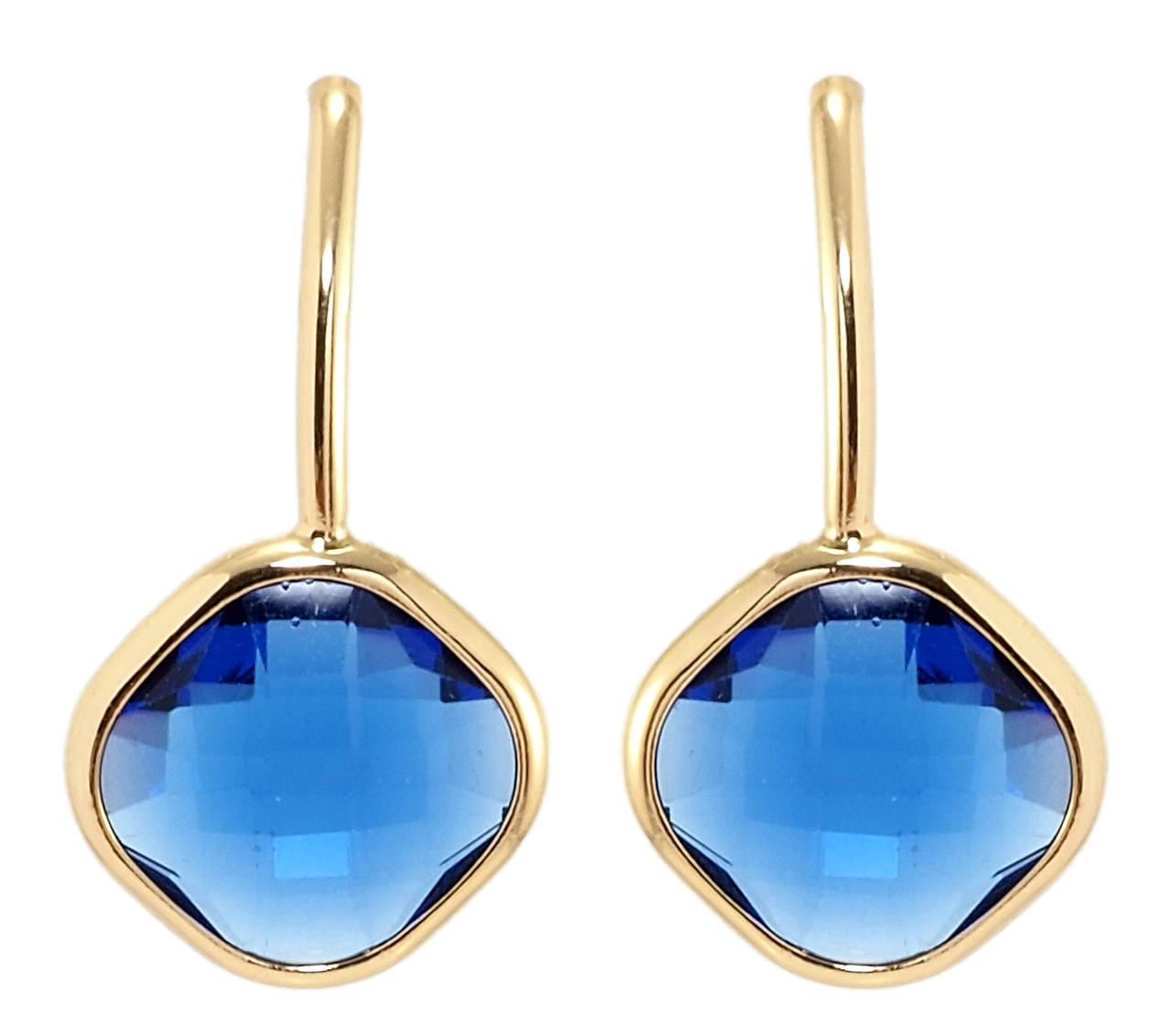 

Серьги Xuping Позолота 18K гвоздики (пусеты) "Синие фианиты"