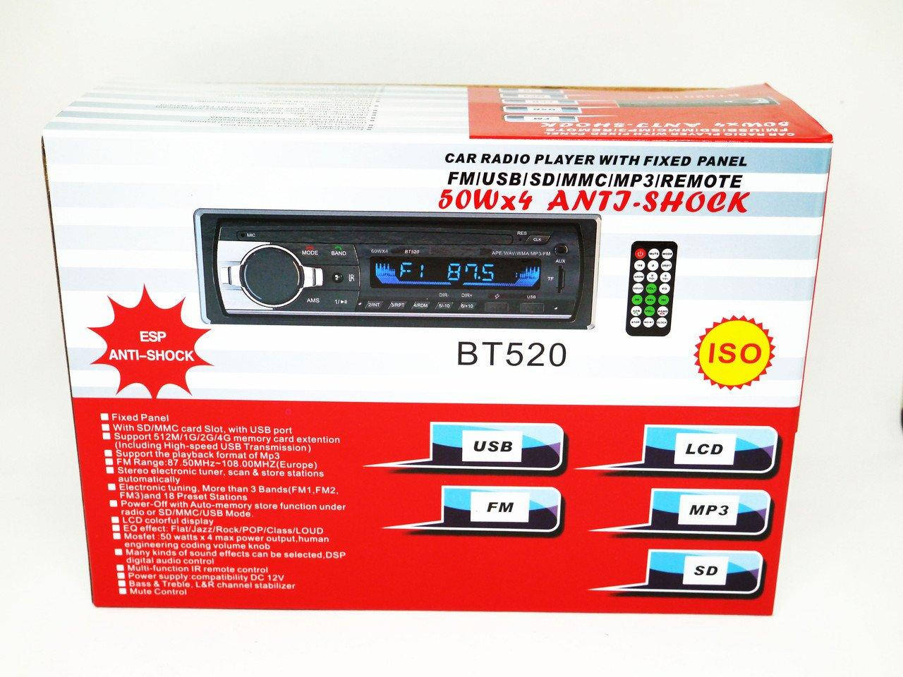 

Pioneer BT520 ISO - MP3+FM+2xUSB+SD+AUX + BLUETOOTH