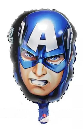 

Воздушный фольгированный шар Мстители Капитан Америка голова, Синий