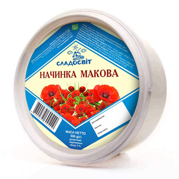 

Начинка макова 400 г ТМ Сладосвіт Україна