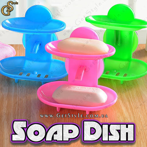 

Двухэтажная мыльница - "Soap Dish" - 1 шт, Разные цвета