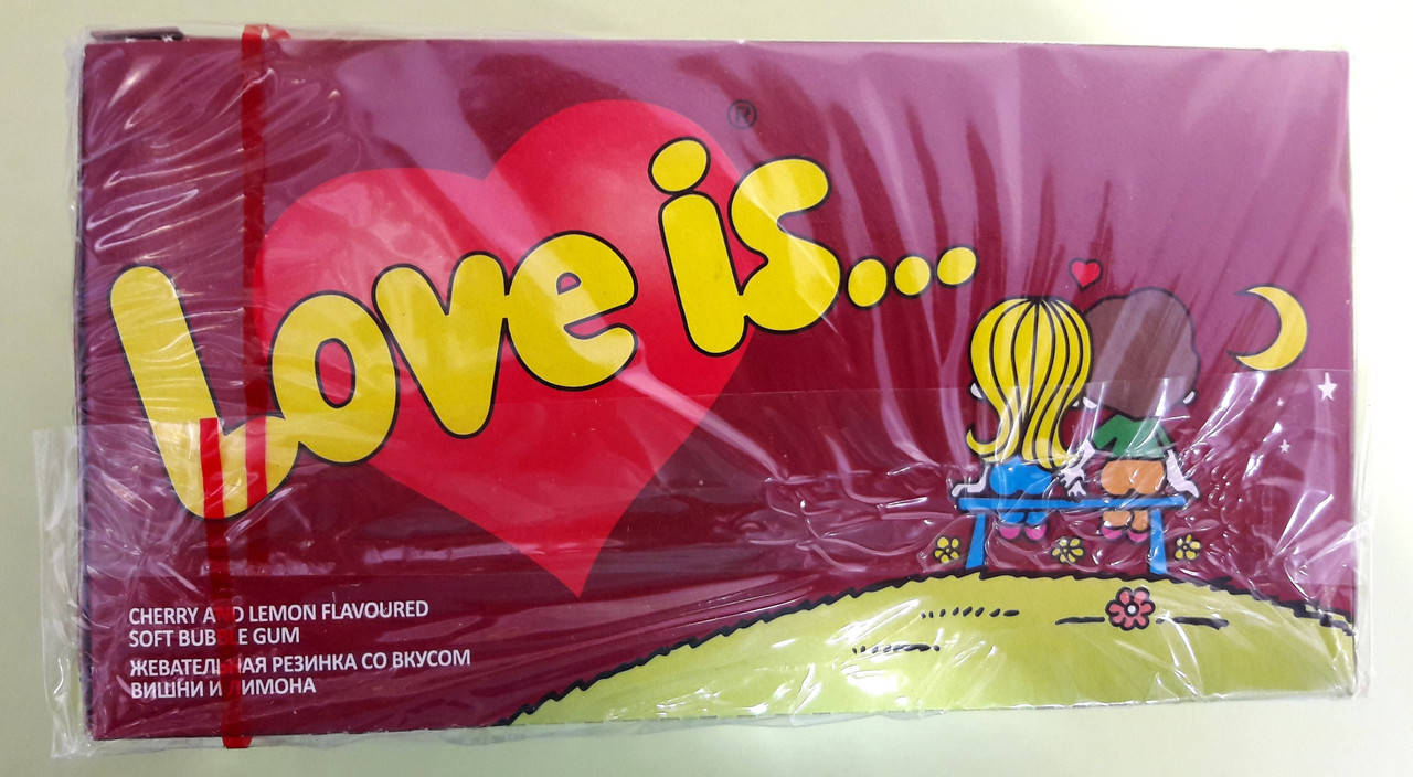 

Жевательная резинка Love is... вишня и лимон 100 штук