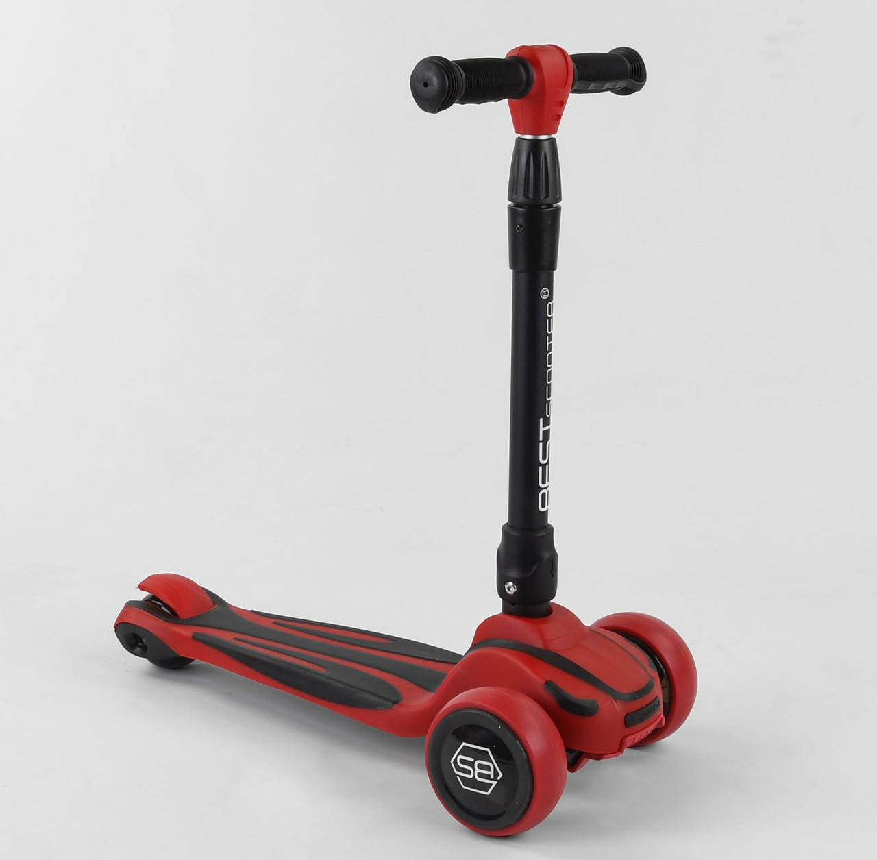 

Самокат трехколесный S-5896 Best Scooter, MAXI красный 02050