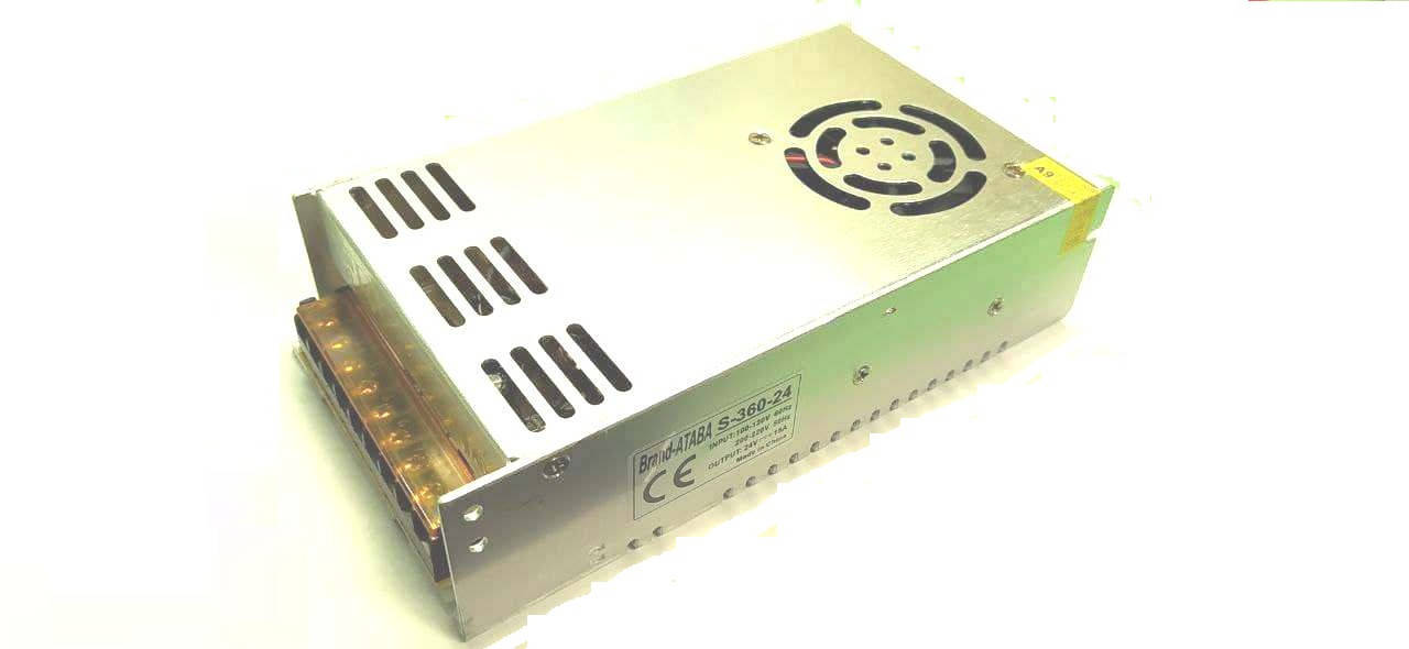 

Блок питания 24V 15A 360W (металлический корпус)