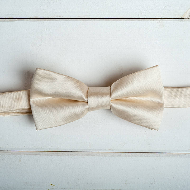 

Галстук-бабочка для жениха и свидетелей бежевая, Бежевый