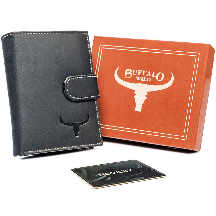 

Кошелек мужской Buffalo Wild RM-06L-BAW-T-1525 Black, Черный
