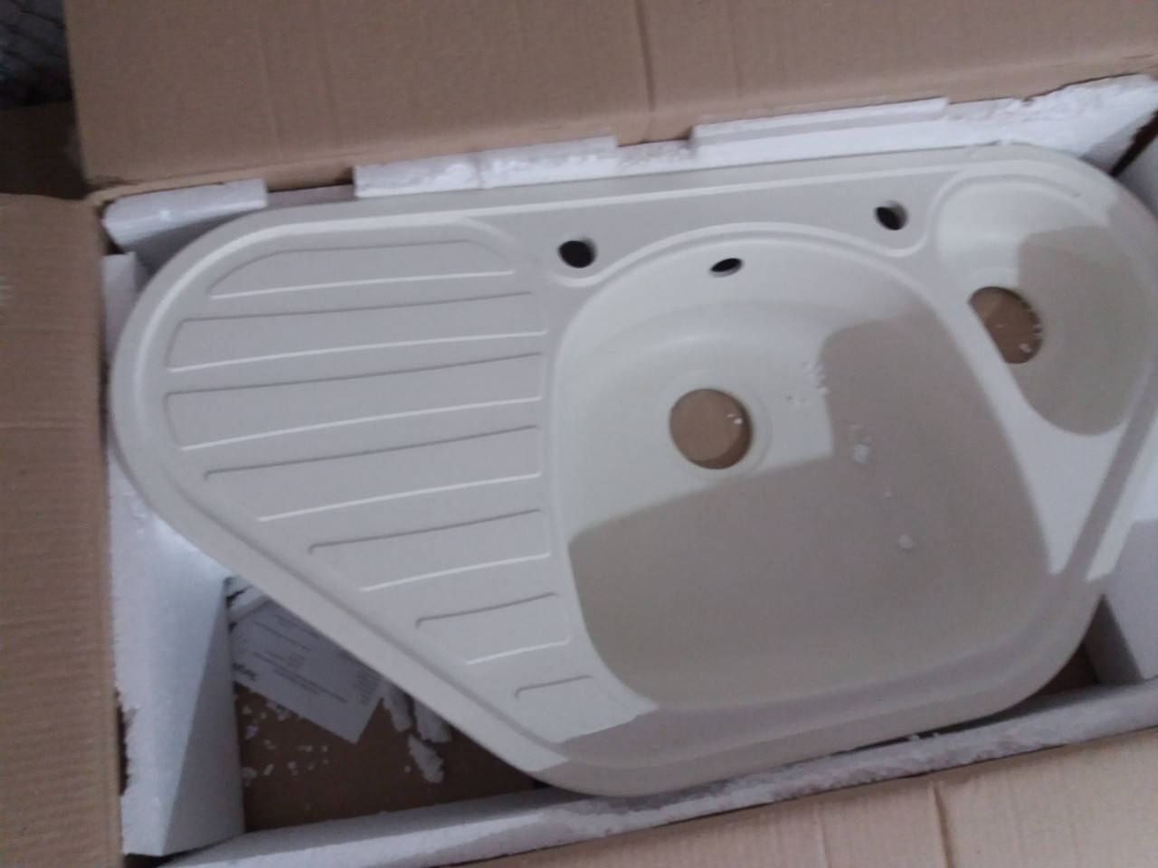 

Гранитная мойка Valetti №20 960х500, Белый