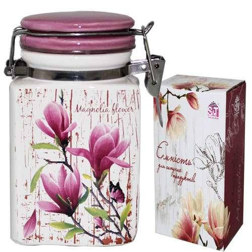 

Ёмкость для сыпучих продуктов 'Магнолия' 400 мл SNT 620-02, Розовый