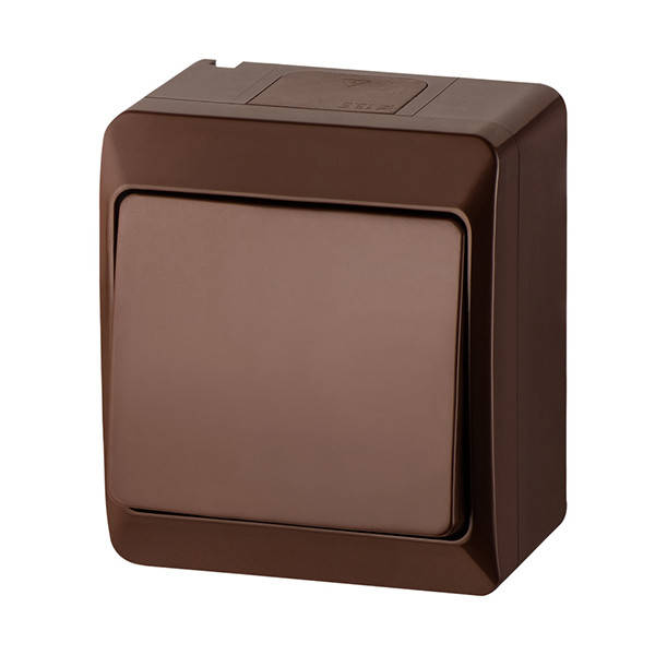 

Выключатель 1-клавишный Elektro-Plast Hermes IP44 10А коричневый (0331-06)