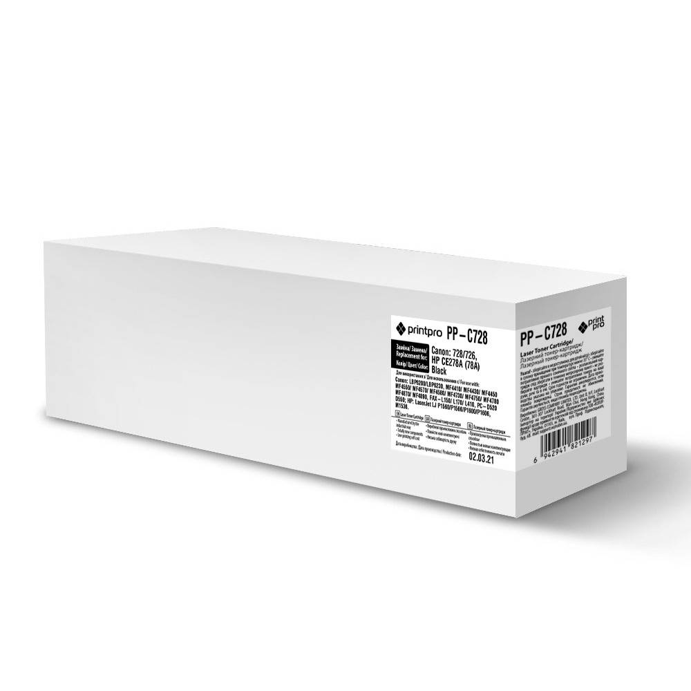 

Картридж лазерный для CANON MF4410 PP-C728 Print Pro