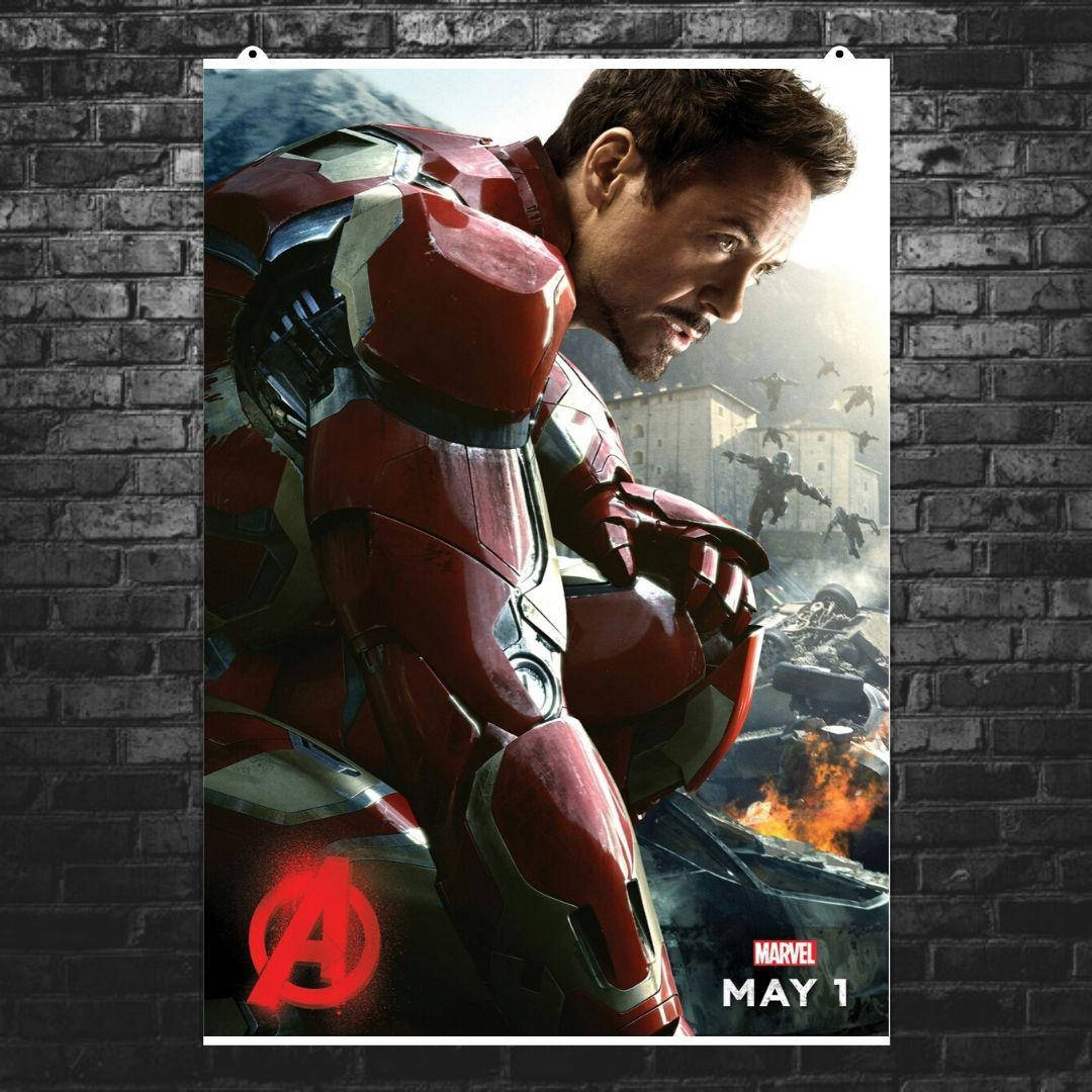 

Постер "Железный Человек и клоны Альтрона", Iron Man, Age of Ultron, Мстители. Размер 42x30см (A3). Полуглянец