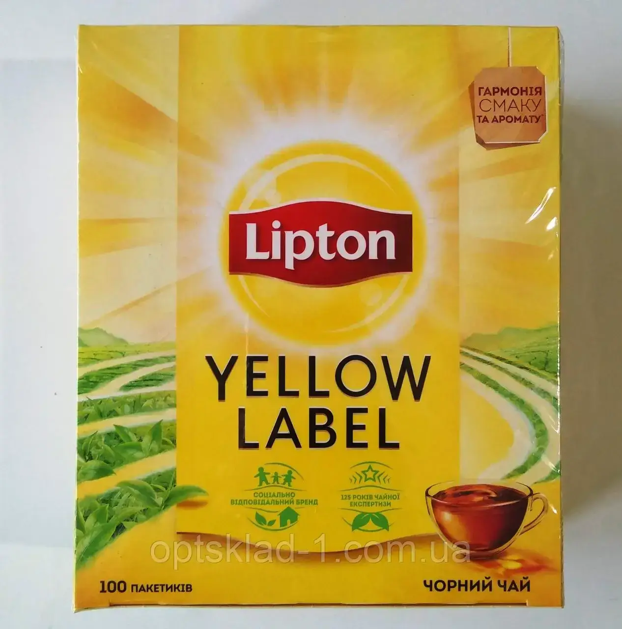 

Чай Липтон Lipton Yellow label 100 пакетиков