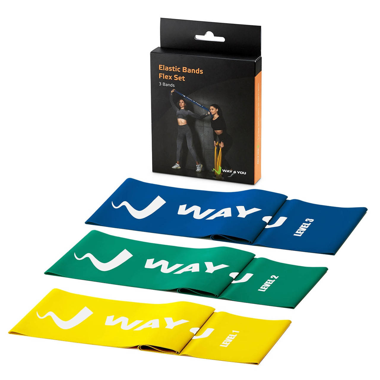 

Набор Эластичных лент для фитнеса Way4you Set of 3