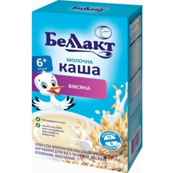 

Каша Беллакт сухая молочная овсяная с 6 месяцев 200 гр