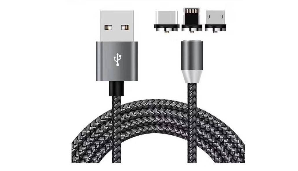 

Кабель USB oneLounge Черный Lightning Micro USB Type-C 1м