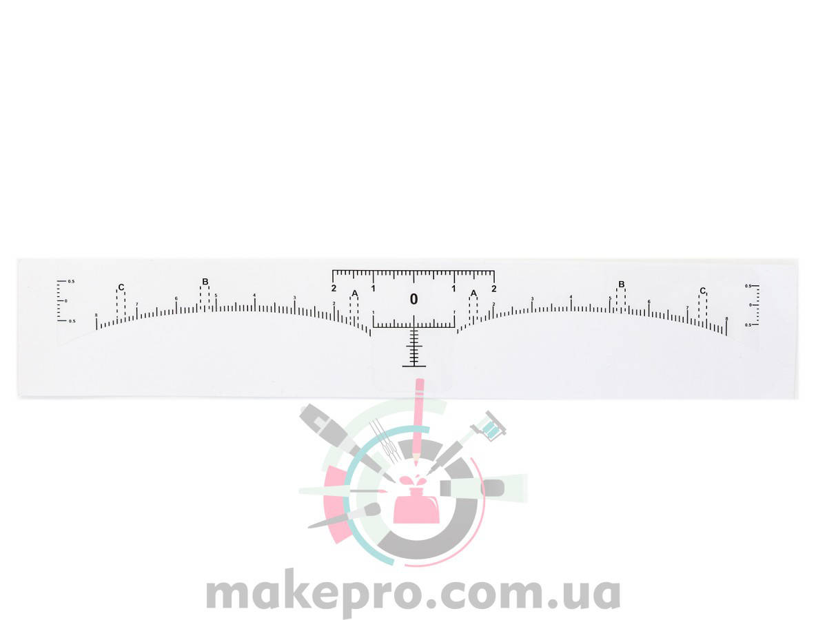 

Линейка для бровей самоклеющаяся одноразовая