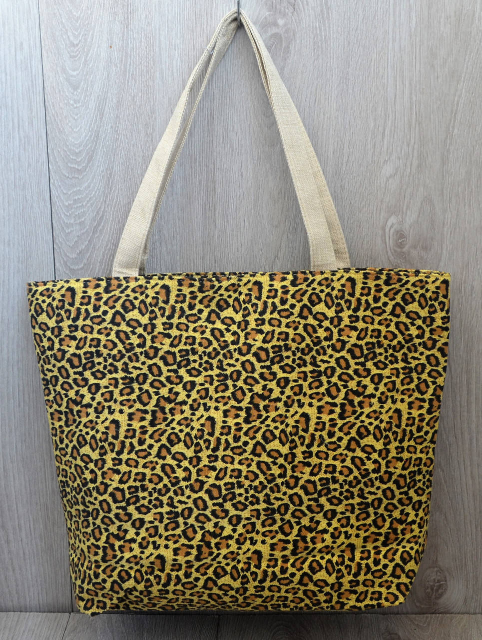 

Стильная пляжная сумка с леопардовым принтом, коттон, ассортимент цветов, Разные цвета