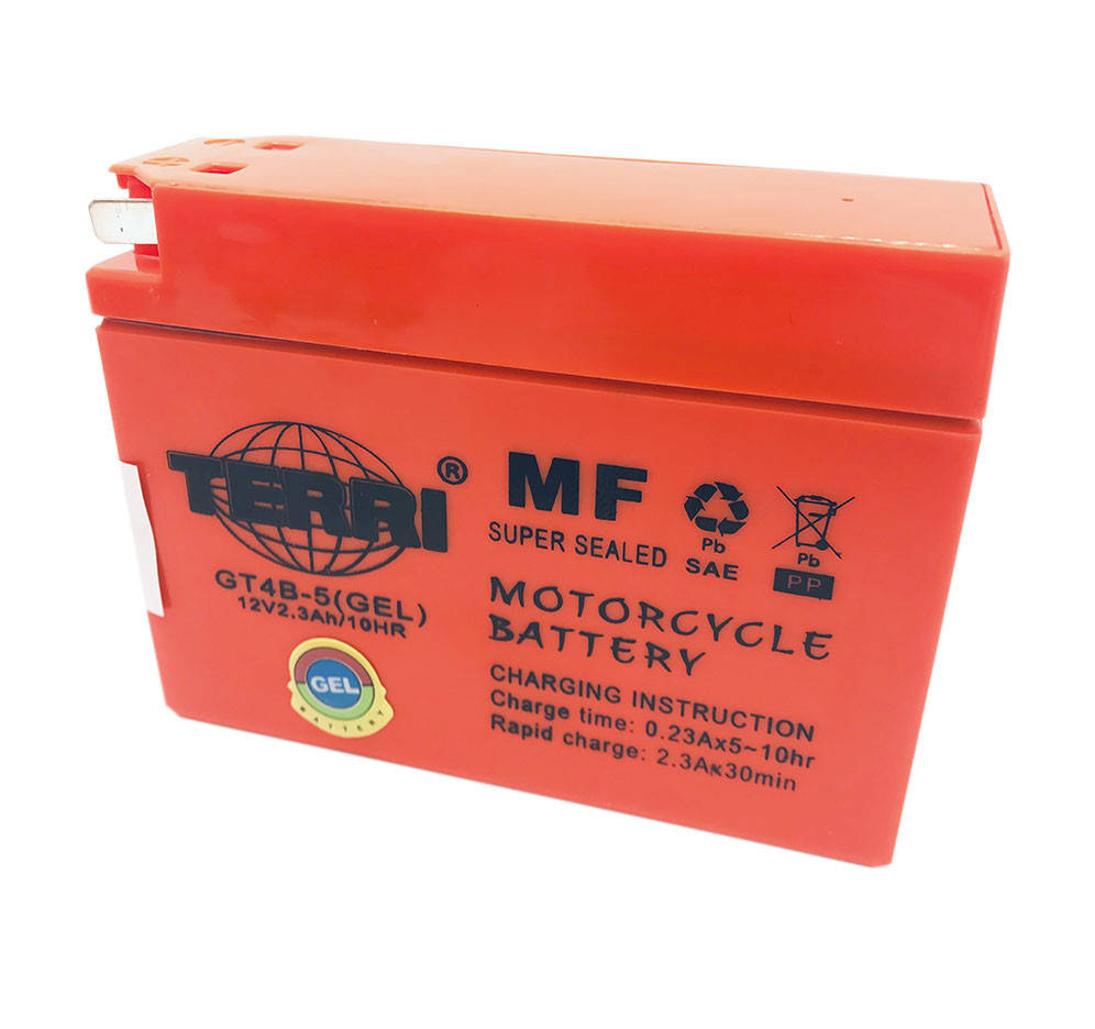 

Аккумулятор (АКБ) таблетка TERRI 2.3 Ah 12V гелевый (Сузуки,Ямаха)