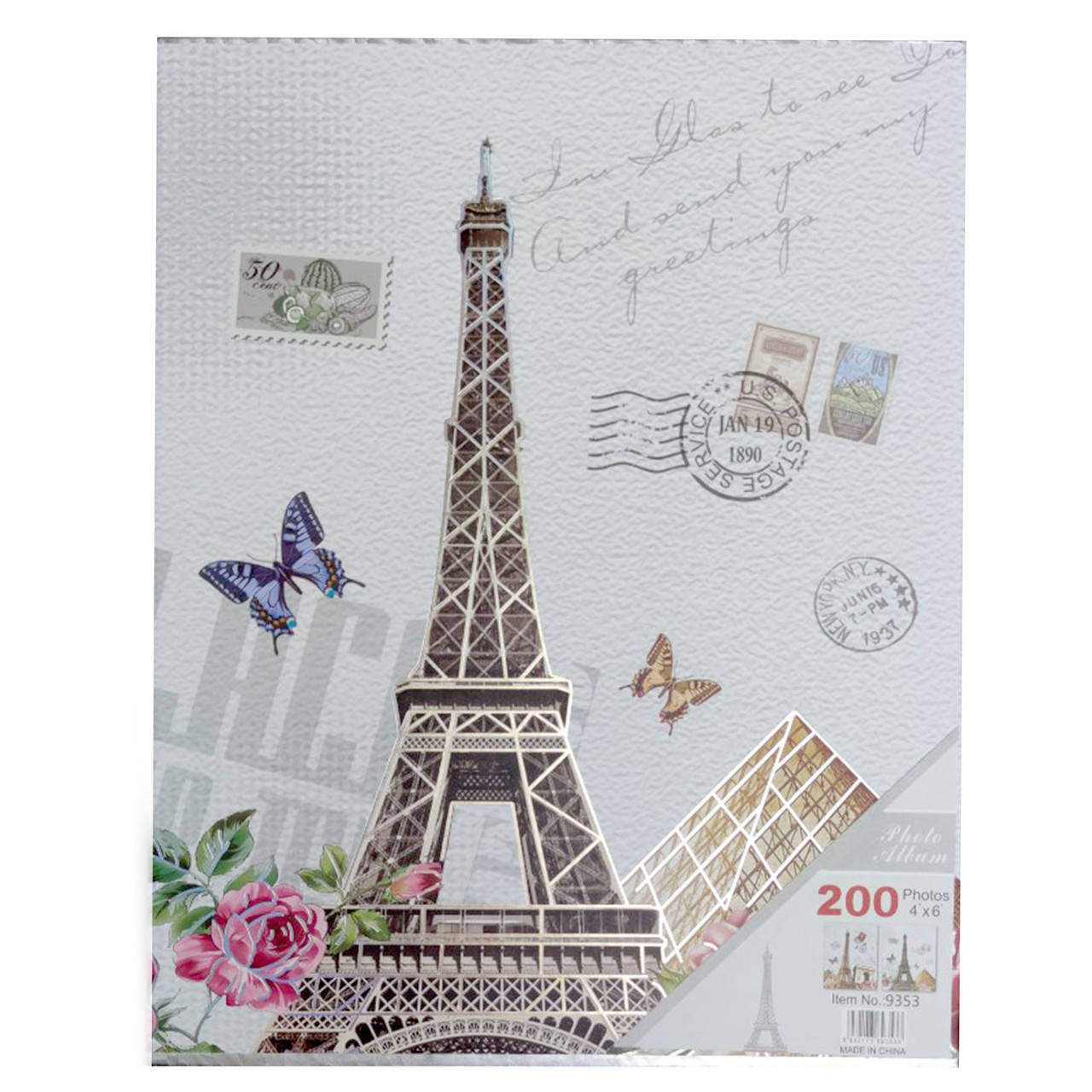 

Фотоальбом PARIS 200/10х15 см.(место для записи), Золотистый
