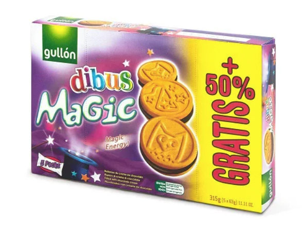 

Печенье GULLON DIBUS Magic O2 315 г