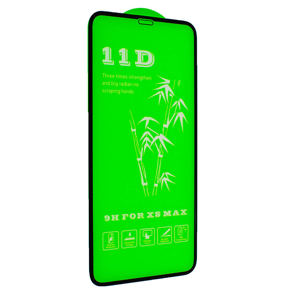 

Cтекло 11D для iPhone Xs Max , black, Черный