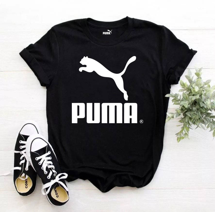 

Женская футболка Puma чёрная Пума, Черный