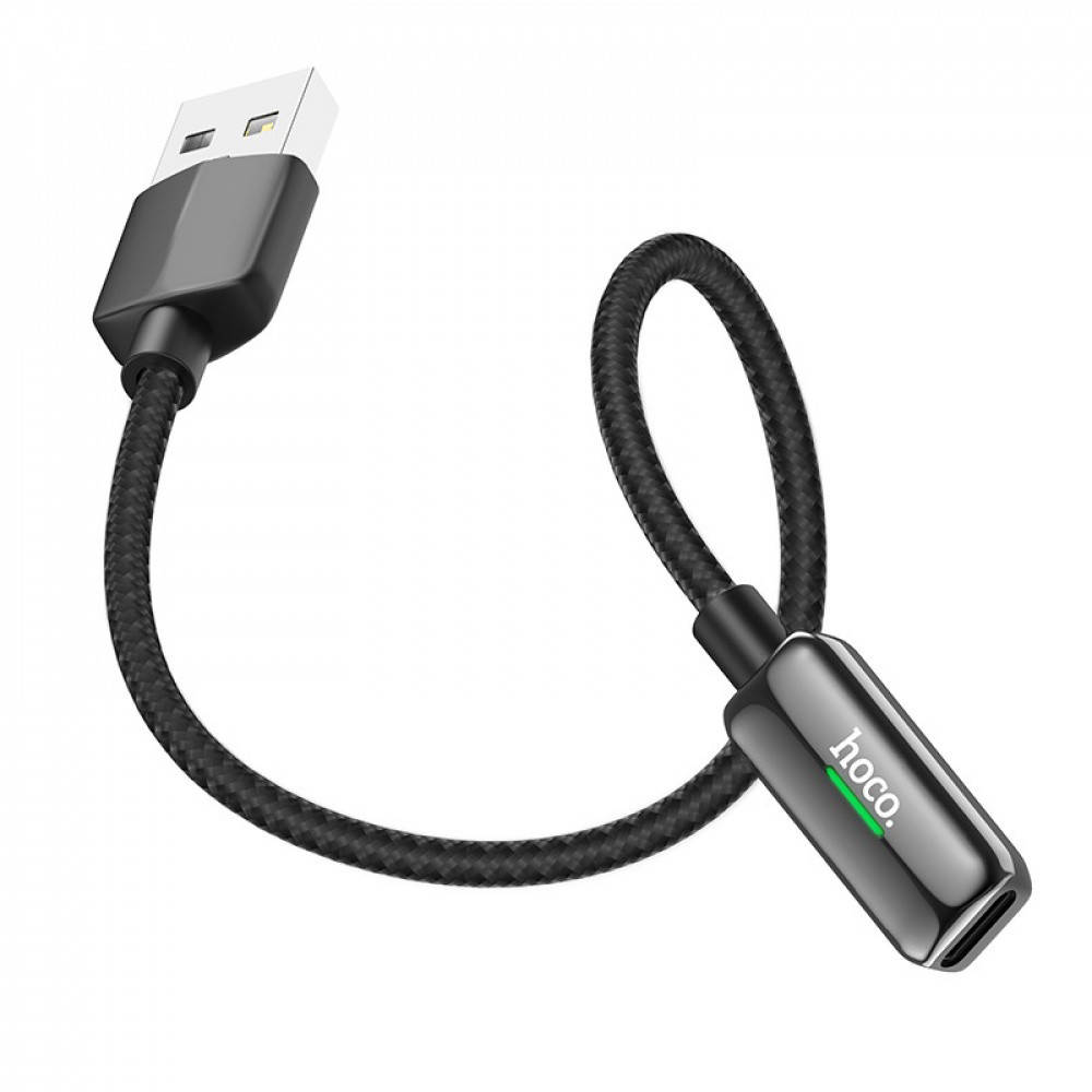 

Переходник AUX Hoco LS28 Lightning to Lightning + Lightning black
