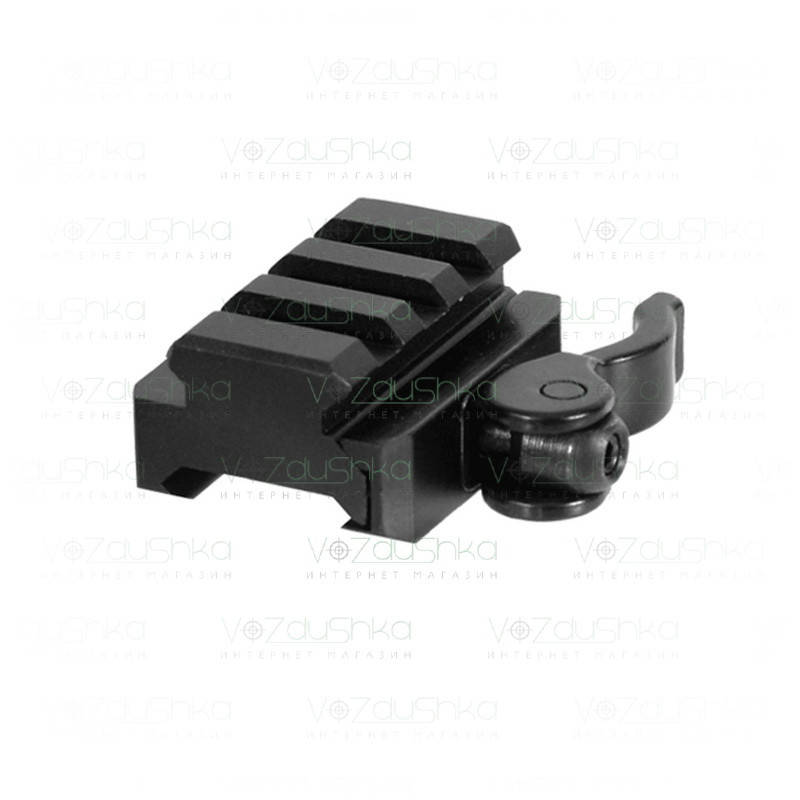 

3 слотовый быстросъемный кронштейн Leapers UTG UNIVERSAL QD Picatinny L 40 мм. H 15 мм