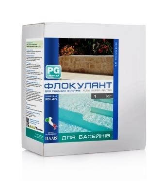 

Флокулянт в картриджах Barchemicals PG-45 1 кг для осветления воды бассейнов