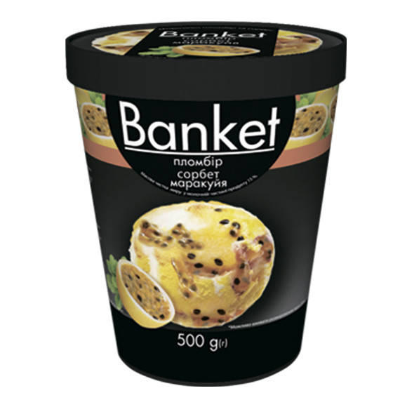 

Мороженое Banket маракуйя