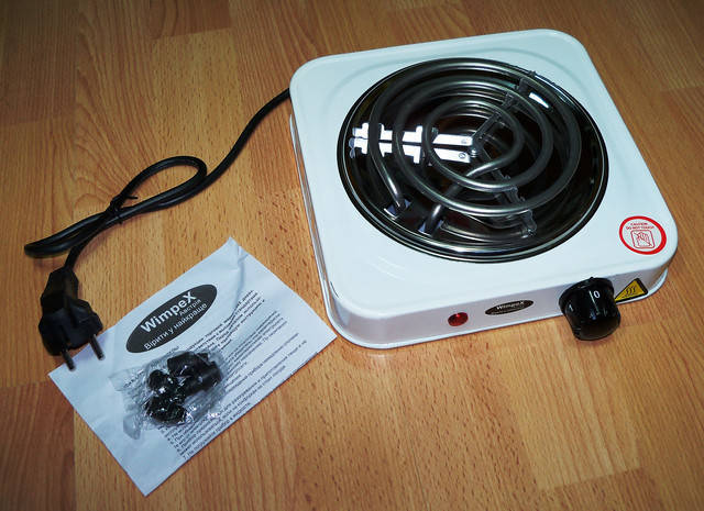 

Плита электрическая Hot Plate HP WX 100 B Wimpex, Электроплита, Плитка спиральная, Плита однокомфорочная,