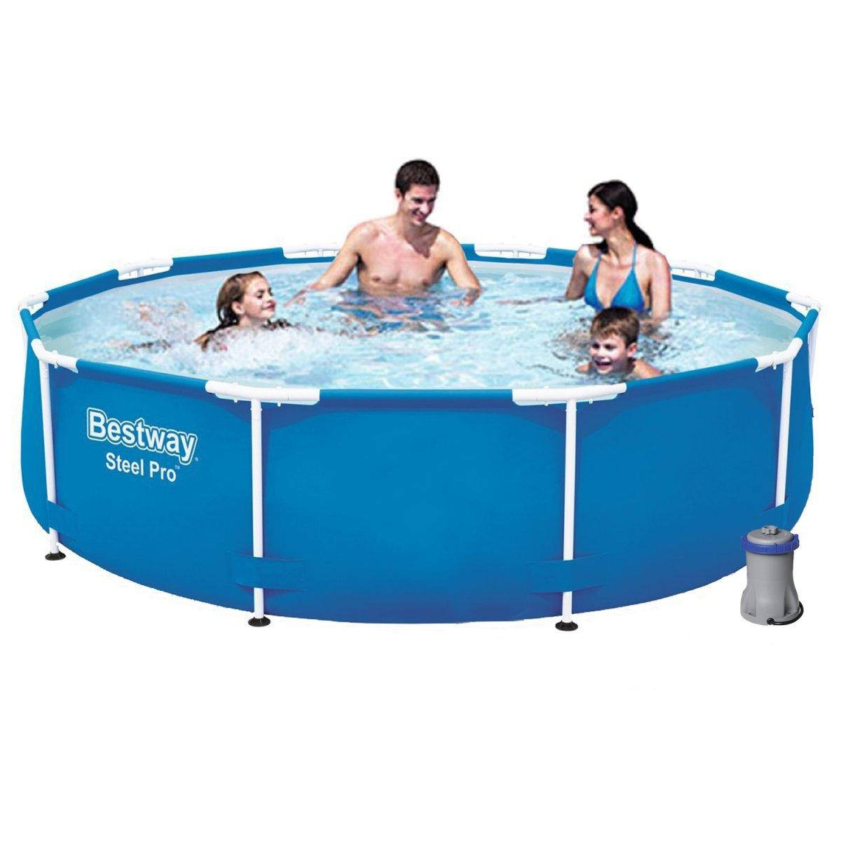 

Каркасный круглый бассейн 305х76 см с фильтр-насосом 4,5 тонны Bestway 56679