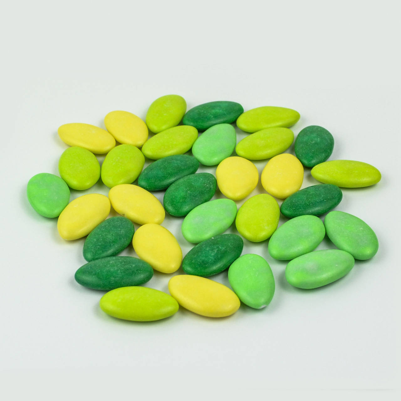 

Шоколадные миндальки зелено-желтые 100 гр