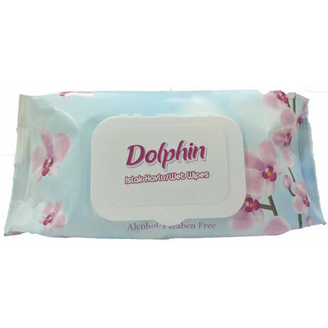 

Влажные салфетки "Dolphin" Орхидея с клапоном 60 шт