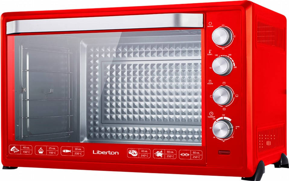 

Электродуховка Liberton LEO-1000 Red 100 л